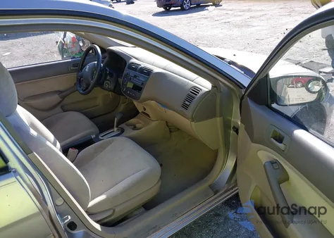 2001 Honda Civic Lx from USA, damaged, VIN 2HGES16531H538571